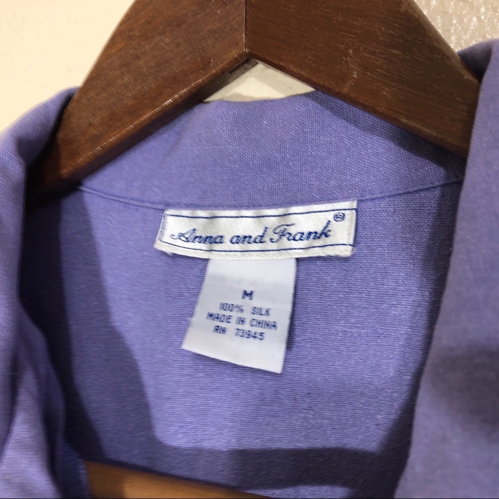 Vintage Anna and Frank Womens Silk Shirt Dress - Picture 4 of 4